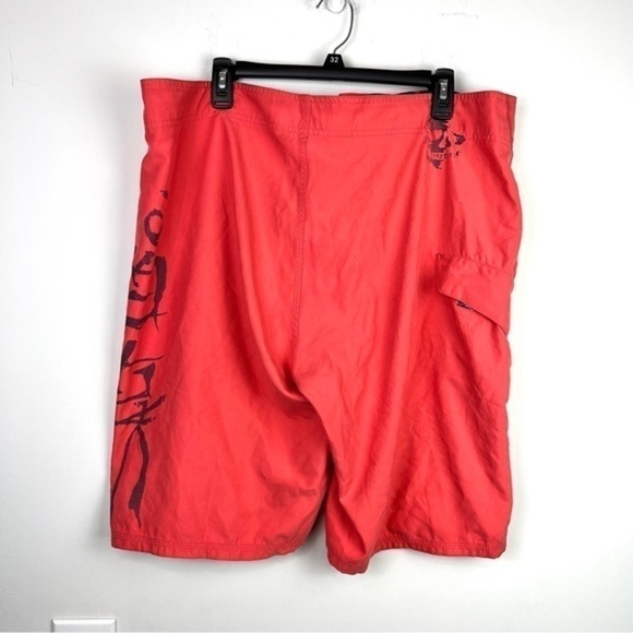 Salt Life Swim Trunks mens size 38 coral side logo tie drawstring - Picture 5 of 6